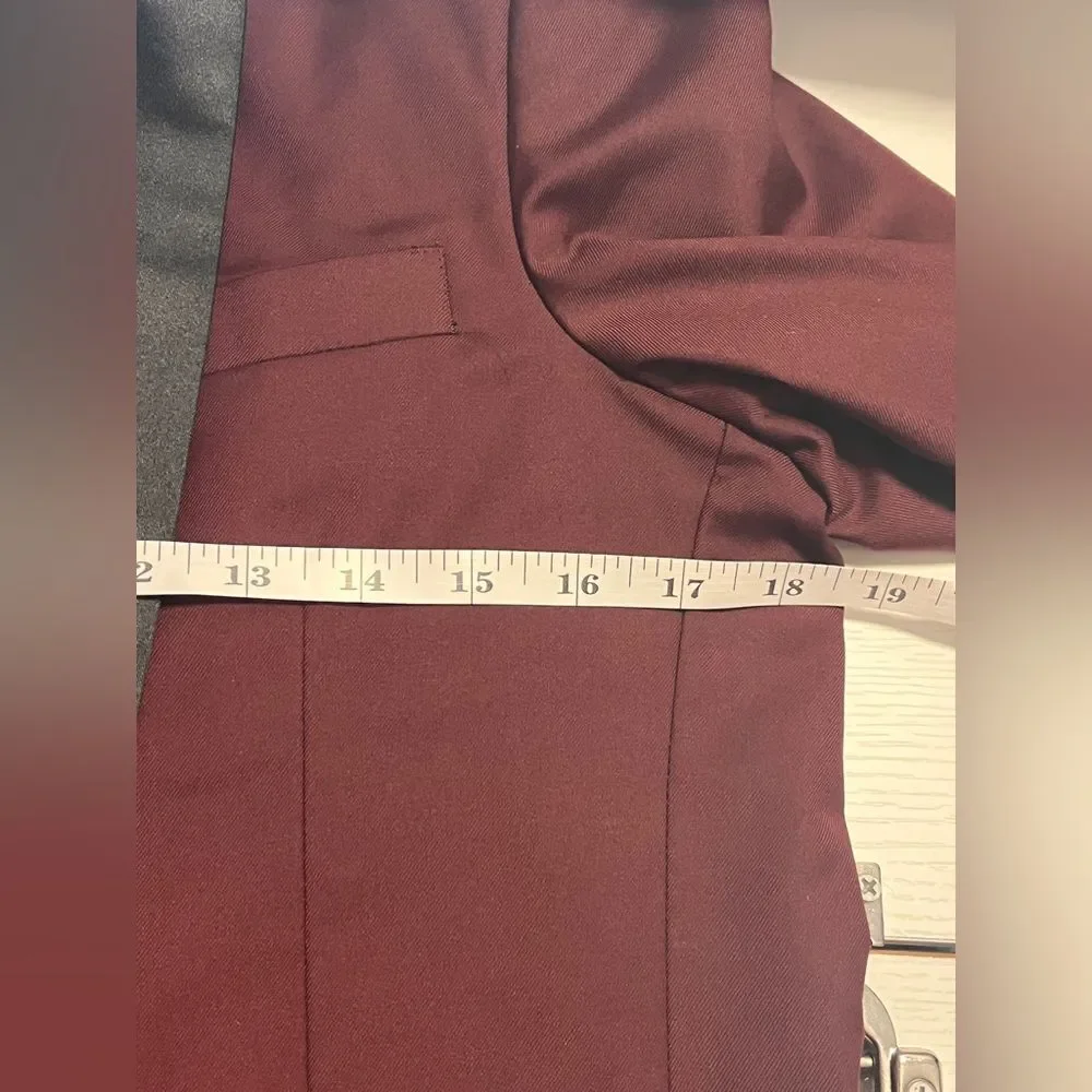 Perry Ellis Boys Burgundy Tuxedo Formal Jacket Sz 18